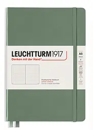 Блокнот Leuchtturm1917, Smooth Colours, Середній, Olive, Крапка (365489)