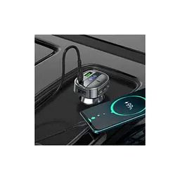 FM модулятор HOCO E70, Black, Box - мініатюра 5