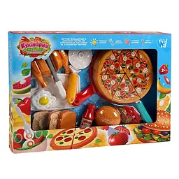 Набір продуктів "Кулінарна фантазія" 10455 WToys, 24 елементи, продукти на липучках, досточка, в коробці (6985898400849) - мініатюра 2