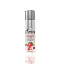 Натуральна масажна олія System JO Aromatix - Massage Oil - Strawberry 120 мл System JO SO6768 94273 - мініатюра 1