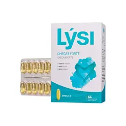 Омега 3 LYSI Omega3 Forte, 64 капсул з риб'ячого жиру - мініатюра 2