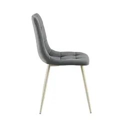 Стілець TED Grey Dark Grey Velvet - мініатюра 3
