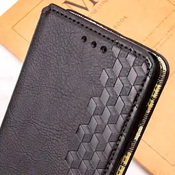 Чохол-книжка GETMAN Cubic Cover Case для Oppo A78 4G Black [95320] - мініатюра 4