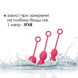 Набір вагінальних кульок зі зміщеним центром ваги Svakom Nova Plum Red - мініатюра 4