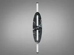 Настінне LED бра Romin 9 Вт чорне з мармуром - мініатюра 4