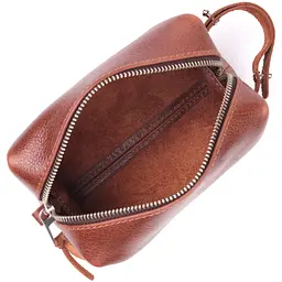 Чоловіча шкіряна косметичка GRANDE PELLE 15х8х7 см sum0020990 - мініатюра 4