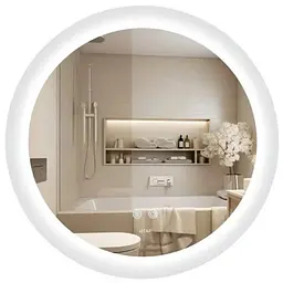 Дзеркало Qtap Taurus кругле з LED-підсвічуванням Touch QT2478R607