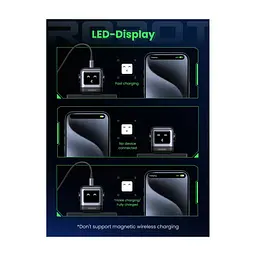 Зарядний пристрій Ugreen 1xUSB + 2xUSB-C 65W GaN CD361 gray (25685B) - мініатюра 4