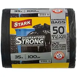 Пакети для смiття Stark 35л міцні 100шт Чорні