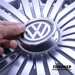 Ковпак колеса з емблемою Renault SKS221 R14 сірий з логотипом на вибір 4 шт - мініатюра 3