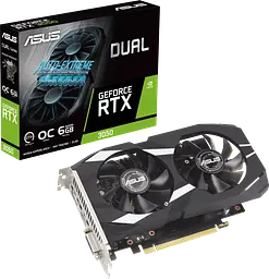 Відеокарта GeForce RTX 3050 6GB Asus Dual OC (DUAL-RTX3050-O6G)