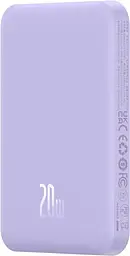 Портативний акумулятор Baseus Magnetic Mini Wireless 20W 5000mAh nebula purple (P10022107513-00) - мініатюра 3