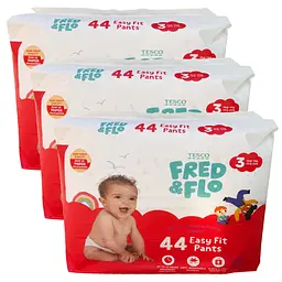 Підгузки - трусики Fred & Flo розмір 3 (6-11 кг), 132 шт