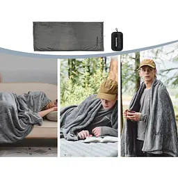 Підкладка для спального мішка Naturehike CNK2450WS024, фліс, графіт - мініатюра 4