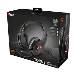 Гарнітура Trust GXT 455 Torus RGB 3.5 мм BLACK (23138) - мініатюра 6