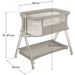 Ліжечко Lionelo Luna Beige Taupe (LO-LUNA BEIGE TAUPE) - мініатюра 6