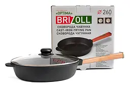 Сковорода чавунна Brizoll Optima Lids O2660P-C 26 см - мініатюра 2