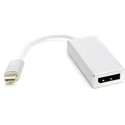 Перехідник PowerPlant USB Type-C 3.1 Thunderbolt 3 (M) - DisplayPort (F), 4K, 0.15 м