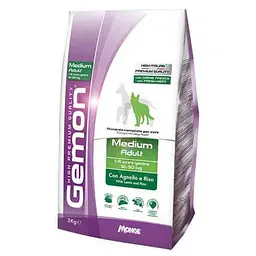 Сухий корм Gemon Dog Medium Adult ягня з рисом для дорослих собак середніх порід 3 кг