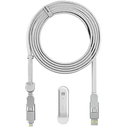 Кабель Rolling Square inCharge XL 3 м білий (XLL02R)