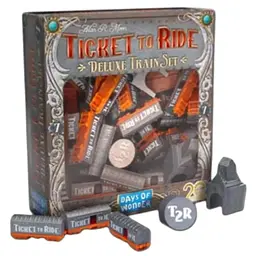 Аксесуар Days of Wonder Промонабір для гри Квиток на потяг 7 сірий Ticket to Ride 20th Anniversary Deluxe Train Set (DOWTTRTS7)