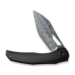 Ніж складаний туристичний WE Knife Ignio Mystery Box Ignio Mystery Box, (8.39 см) Damasteel (Hakkapella) / 6AL4V Titanium чорний - мініатюра 4