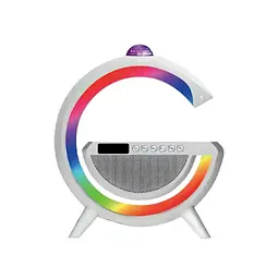 Настільна смарт-лампа-нічник 3 в 1 RGB G2388 з бездротовою зарядкою ∙ Багатофункціональний нічник Bluetooth колонка RGB 2388 - мініатюра 2
