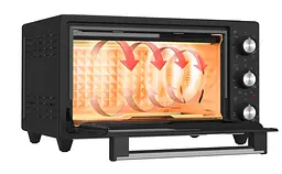 Електродуховка-аерофритюрниця ECG ET 2001B Airfry 20 л - мініатюра 7