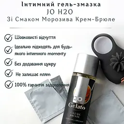 Лубрикант JO H2O зі смаком морозива крем-брюле 30 мл (796494410202) - мініатюра 2