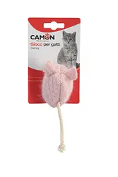 Іграшка для котів з поліестеру мишка з мотузкою Camon 20см