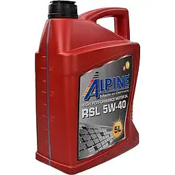 Олива моторна синтетична Alpine RSL 5W-40 API SN/CF A3/B4 MB-229.3 Porsche A40 5 л (23454) - мініатюра 3