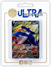 Набір колекційних карт Покемон Pokémon My booster Corboss V Full Art 161/172 Honchkrow V 10 французьких карт (SKU-193)