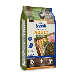 Сухий корм для собак Бош Едалт з птицею та зерновими (1 кг), Bosch Adult Poultry and Millet (1 кг)