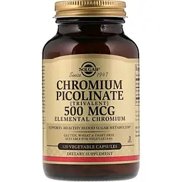 Хром Піколінат Solgar Chromium Picolinate 500 мкг 120 капсул