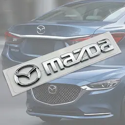 Наліпка з логотипом Toyota метал, на клейкій стрічці 1шт 50 x 10 мм (універсальна)