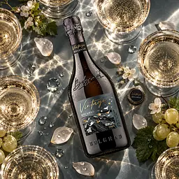 Вино ігристе 1821 Vintage Bolgrad, біле, брют, 13,5%, 0,75 л - мініатюра 3