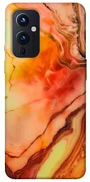 Чохол Demsky Червоний корал мармур для OnePlus 9