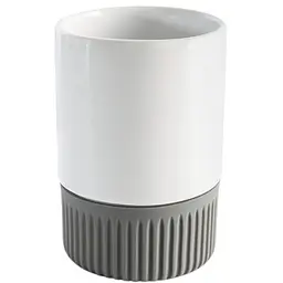 Підставка для зубних щіток МВМ My Home Stockholm 300 мл (BA-46 WHITE/GRAY)