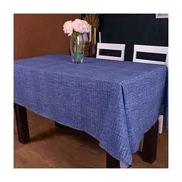 Скатерть MirSon Рогожа №209 Blue Binding 130x180 см (2200006738107)