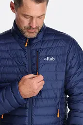 Куртка чоловіча Rab Microlight Down Jacket S Синій-Помаранчевий - мініатюра 4