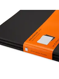 Записник Moleskine Cahier великий, Лінійка Чорний (QP321) - мініатюра 2