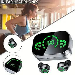 Бездротові навушники Bluetooth Air Music ANKRIYUL YD04 з функцією Power Bank - мініатюра 6