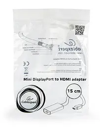 Адаптер-перетворювач Cablexpert A-mDPM-HDMIF-02-W - мініатюра 3