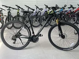 Гірський велосипед 29" з алюмінієвою рамою 21" та гідравлічними гальмами Shimano Чорний - мініатюра 2