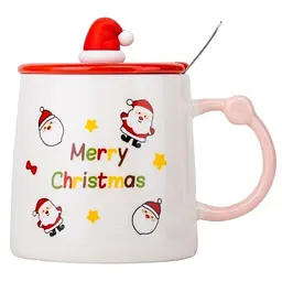Чашка Elisey Christmas Santa білий 350 мл з кришкою (9151-025b)
