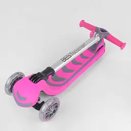 Самокат дитячий Best Scooter 61х16.5х27.5 см Рожевий 000231467 - мініатюра 5