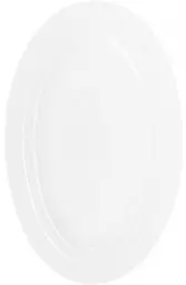 Блюдо фарфорова "White City" овальна, фарфор BonaDi 40х26 см kuh0007990