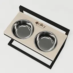 Hollky Flex M — миски на регульованій підставці для середніх собак (2 × 0.85 л) - мініатюра 7