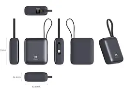 Зовнішній акумулятор (Power Bank) Vinga 10000 mAh 35W Display Cable (VPBB1035C) - мініатюра 6