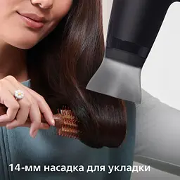 Фен дорожній Philips 3000 ThermoProtect 1600 Вт 3 режими чорний (BHD308/10) - мініатюра 6